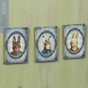 21ES 04-B - Set of 3 decoration Boards - Easter