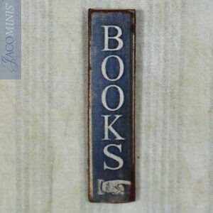 BSC S 02-D - Small Blue Shop Sign Books - Book Shop Specials