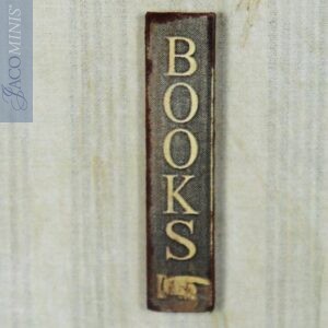 BSC S 02-G - Small Grey Shop Sign Books - Book Shop Specials