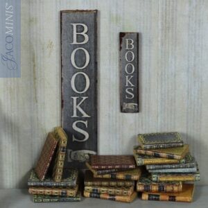 BSC S 02-G - Small Grey Shop Sign Books - Book Shop Specials