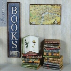 BSC S 02-H - Large Blue Shop Sign Books - Book Shop Specials