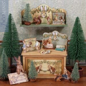 CP 01-A - Small Shop Counter with Peter Rabbit Christmas Decoration - Christmas with Peter Rabbit & Friends