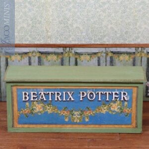 CPB 01-B - Medium Shop Counter with Beatrix Potter Christmas Decoration - Christmas with Peter Rabbit & Friends - Blue