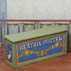 CPB 01-B - Medium Shop Counter with Beatrix Potter Christmas Decoration - Christmas with Peter Rabbit & Friends - Blue