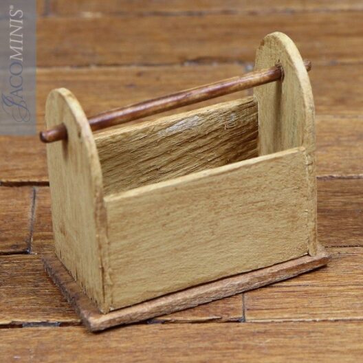VC 21 09-A - Yellow Wood Bin - Victorian Christmas