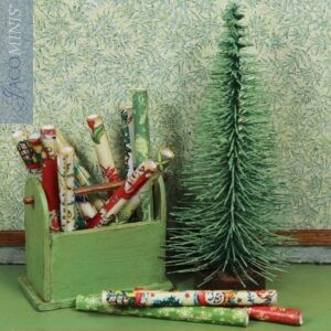 VC 21 09-B - Green Wood Bin - Victorian Christmas